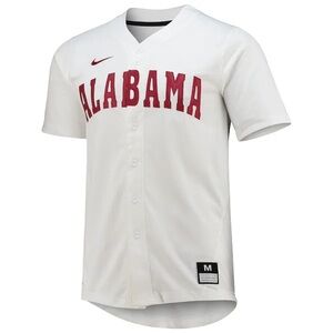 Nike White Alabama Crimson Tide Baseball Jersey Mens Size L